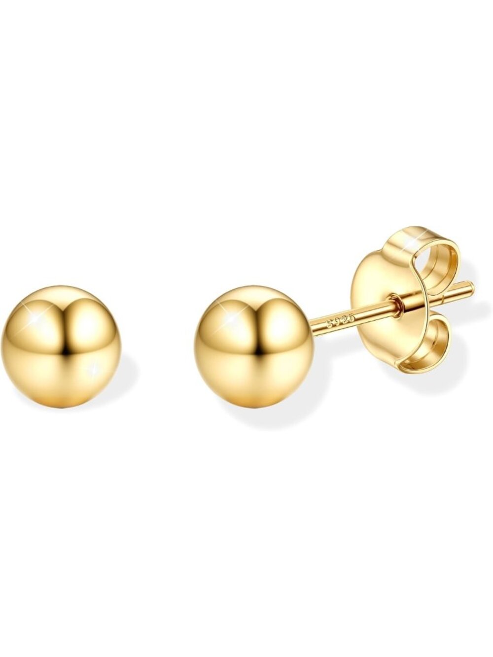 Elegant 925 Sterling Silver Stud Earrings for Women - Classic & Timeless Style